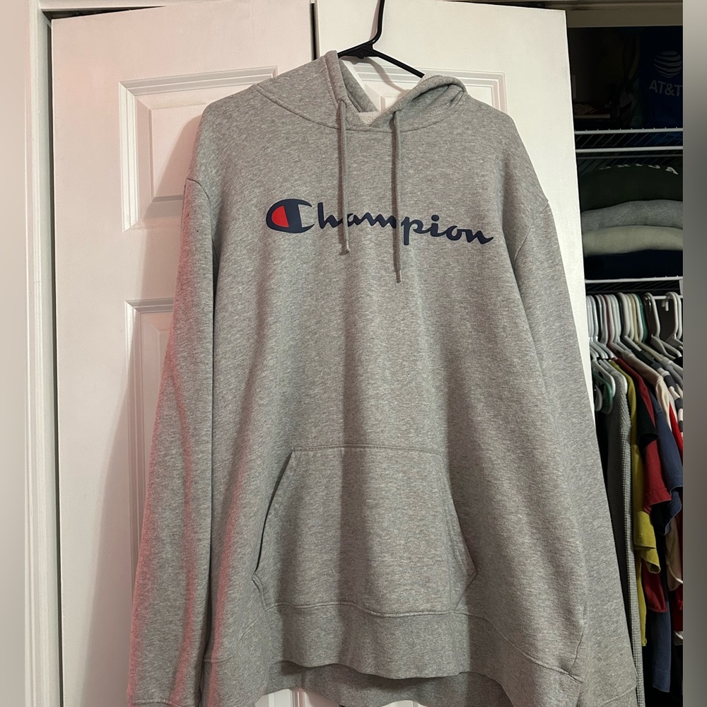 Grey champion hoodie